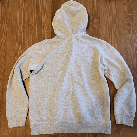 Youth Size XL Gray Champion Hoodie - Embroidered Front Logo & Kangaroo Pockets - Picture 6 of 12